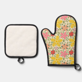 Set De Manoplas Toalla de cocina Swirl Garden
