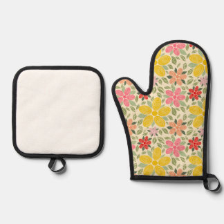 Set De Manoplas Toalla de cocina Swirl Garden