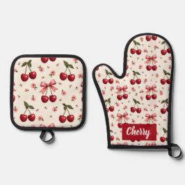 Set De Manoplas Todas las cerezas de impresión y arcos