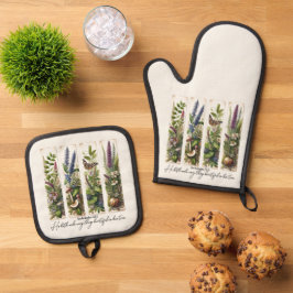 Set De Manoplas Todo hermoso en su tiempo botánico