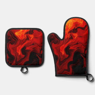 Set De Manoplas Todos los soportes de Oven Mitt y Pot
