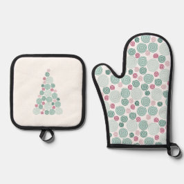 Set De Manoplas Torbellino de hoja perenne (Patrón)