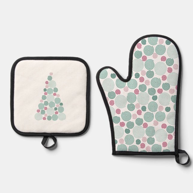 Set De Manoplas Torbellino de hoja perenne (Patrón) (Anverso)