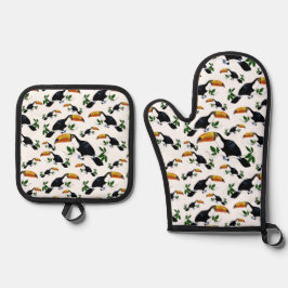 Set De Manoplas Toucanes tropicales - Jungla juguetona