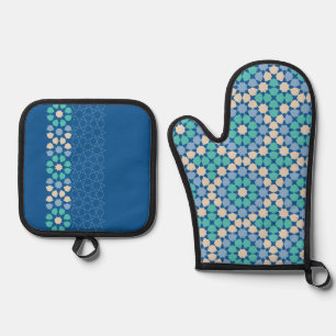 Set De Manoplas Tranquilidad Turquesa