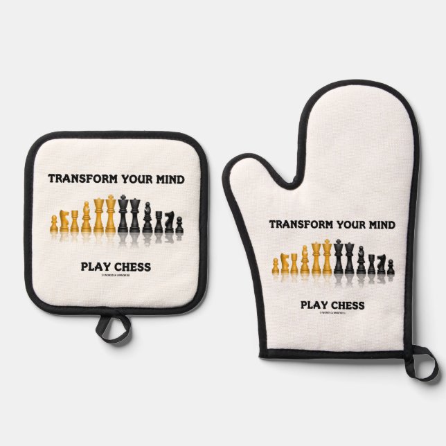 Set De Manoplas Transforma Tu Mente Juega Ajedrez Consejo Geek (Anverso)