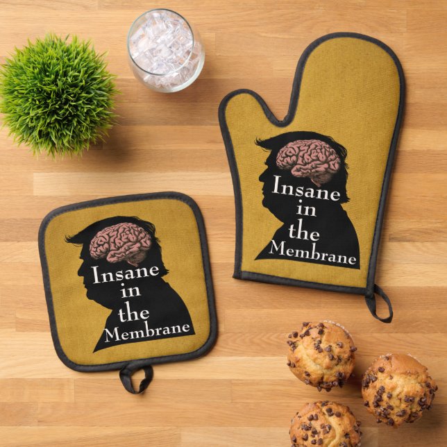 Set De Manoplas Trump/Insane Oven Mitt & Pot Holder (De arriba hacia abajo)