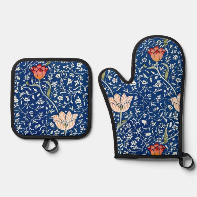 Set De Manoplas Tulipán, William Morris (Anverso)