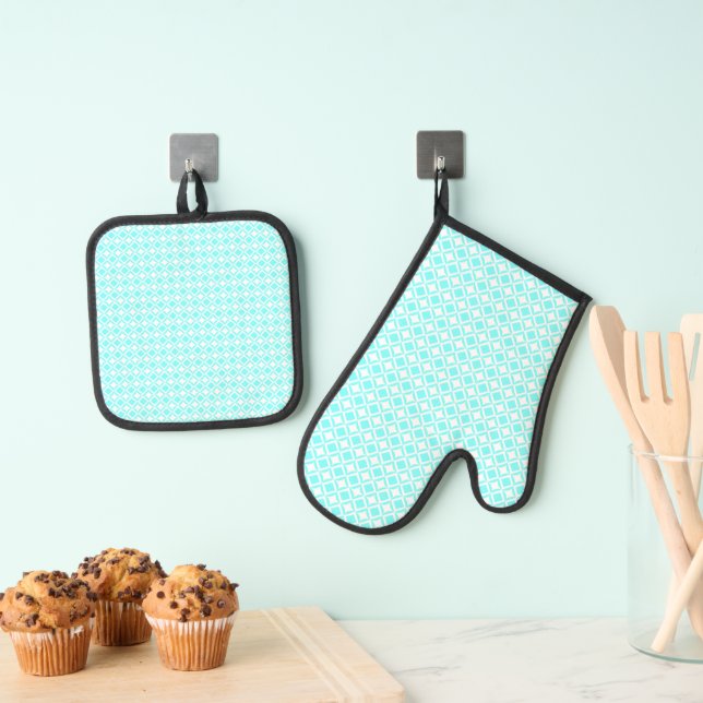 Set De Manoplas Turquesa (Insitu (colgante))