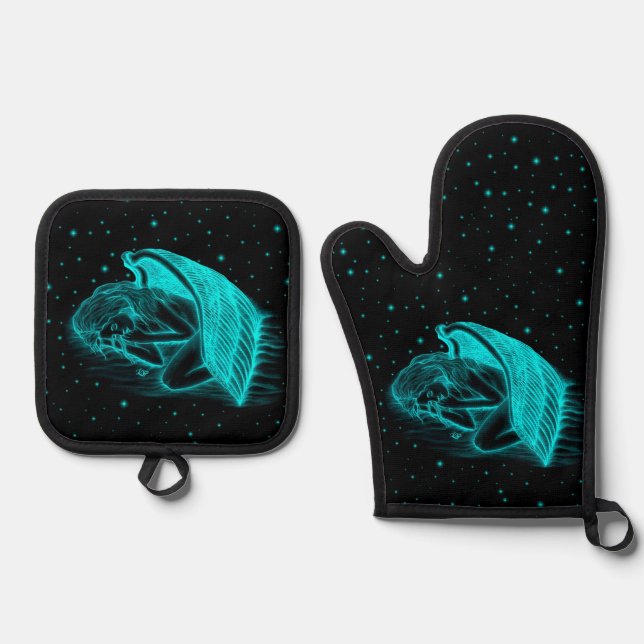 Set De Manoplas Un ángel dormido (Anverso)