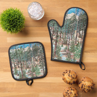 Set De Manoplas Un delantal para un domingo nevado