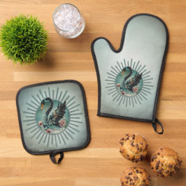 Set De Manoplas Un toque de fantasía y elegancia, el cisne del sue