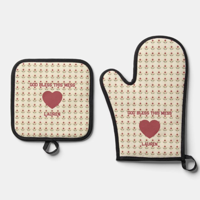 Set De Manoplas Una oración de cocina (Anverso)