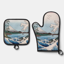 Set De Manoplas Utagawa Hiroshige - Mar frente a Satta, Provincia