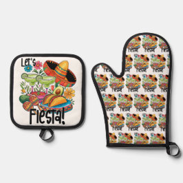 Set De Manoplas "¡Vamos a Fiesta!" Tacos y Margaritas