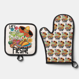 Set De Manoplas "¡Vamos a Fiesta!" Tacos y Margaritas