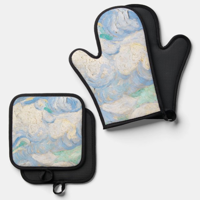 Set De Manoplas Van Gogh's sky background (Anverso/Reverso)