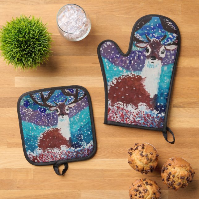Set De Manoplas Venado en invierno (De arriba hacia abajo)