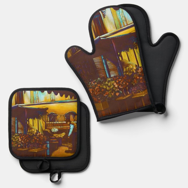 Set De Manoplas Venetian Venditore (Anverso/Reverso)