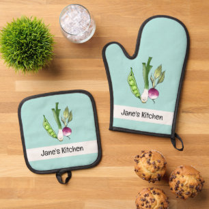 Set De Manoplas verduras lindas (nombre)