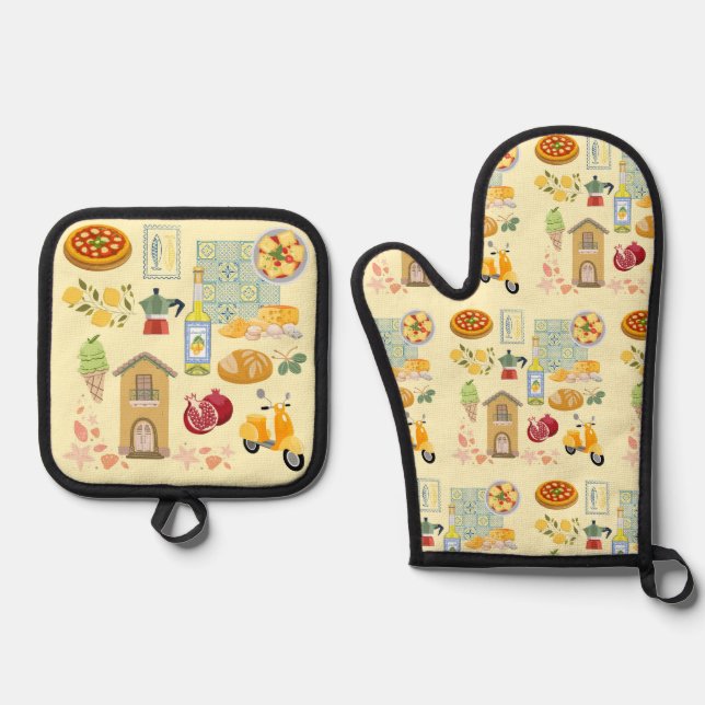 Set De Manoplas Vida rural Italia (Anverso)