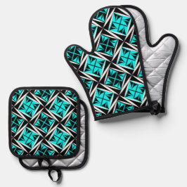Set De Manoplas Vientos Sagrados Nativos en Turquesa