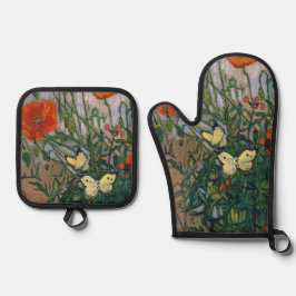 Set De Manoplas Vincent van Gogh - Mariposas y Papas