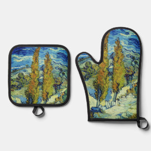 Set De Manoplas Vincent Van Gogh Two Poplars en Saint-Rémy