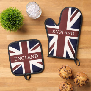 Set De Manoplas Vintage British Union Jack, personalizado de bande