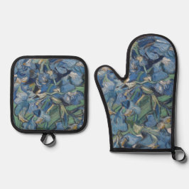 Set De Manoplas Vintage Van Gogh Irises