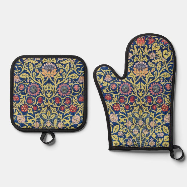 Set De Manoplas Violet y Columbine, William Morris (Anverso)
