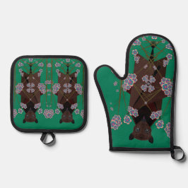 Set De Manoplas Volando Fox Jade