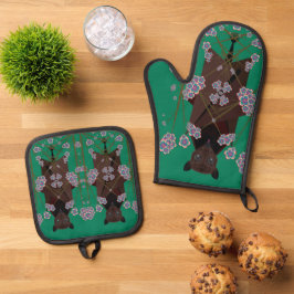 Set De Manoplas Volando Fox Jade