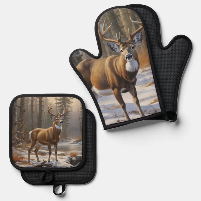 Set De Manoplas Whitetail Buck (Anverso/Reverso)