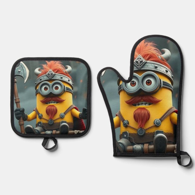 Set De Manoplas „Wikinger-Minion auf Eroberungskurs“ (Anverso)