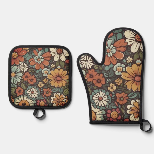 Set De Manoplas Wild Cartoon Fliwers (Anverso)
