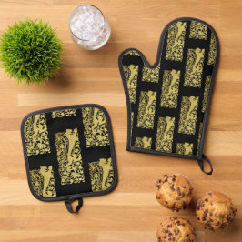 Set De Manoplas Will Bradley Heraldic Lion