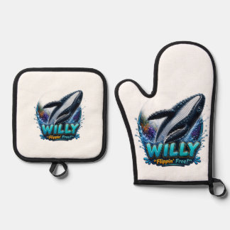 Set De Manoplas Willy Whale – Libre como una Ballena. Divertido