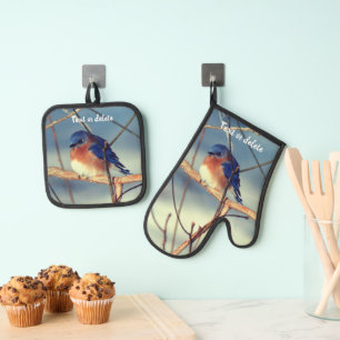 Set De Manoplas Winter Bluebird Personalizado