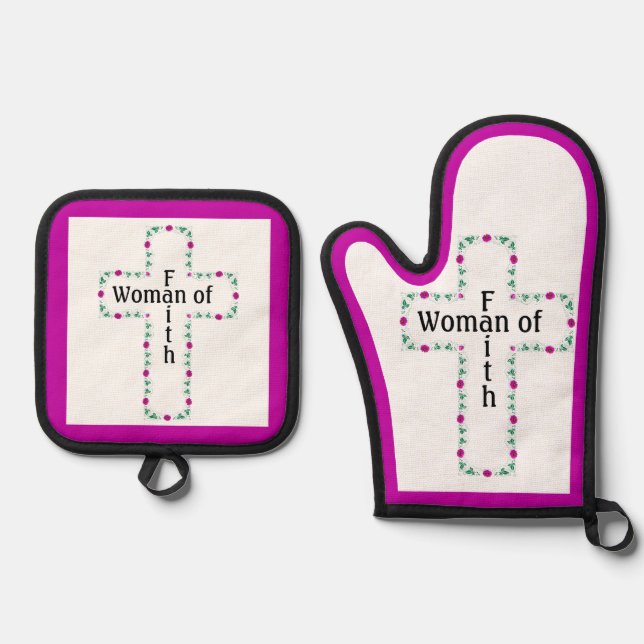 Set De Manoplas Woman of faith (Anverso)