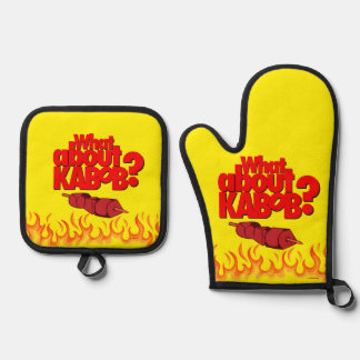 Set De Manoplas ¿Y Kebob? Shish Kabob Carne de barbacoa