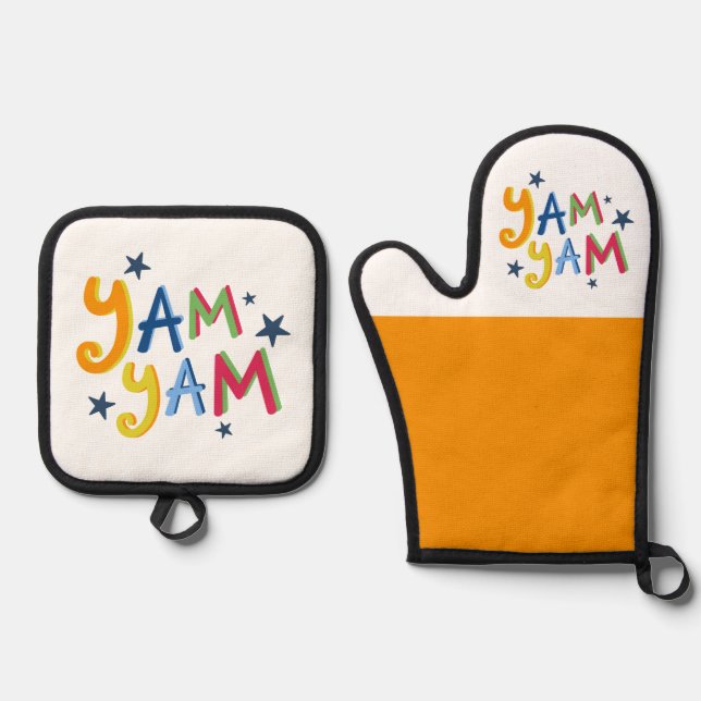 Set De Manoplas Yam Yam Black Country Apron (Anverso)