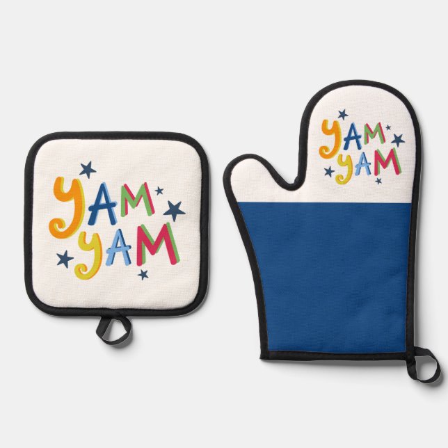 Set De Manoplas Yam Yam Black Country Apron (Anverso)