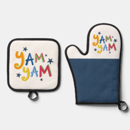 Set De Manoplas Yam Yam Black Country Apron