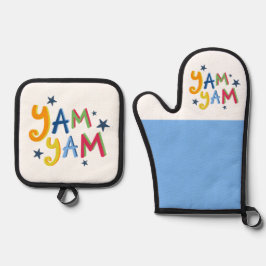 Set De Manoplas Yam Yam Black Country Apron