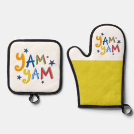 Set De Manoplas Yam Yam Black Country Apron