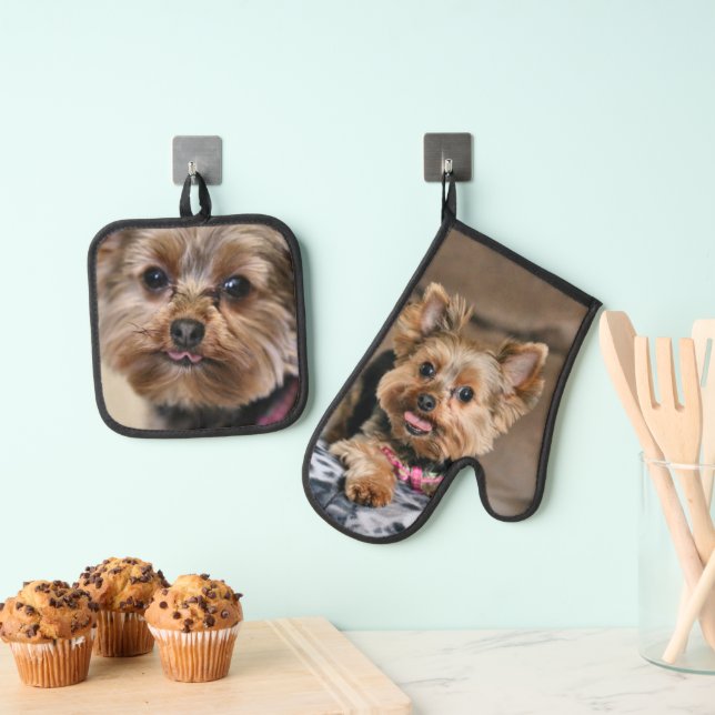Set De Manoplas Yorkie (Insitu (colgante))