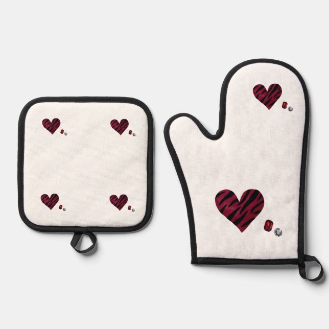 Set De Manoplas Zebra-heart (Anverso)