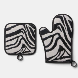 Set De Manoplas Zebra stripe pattern