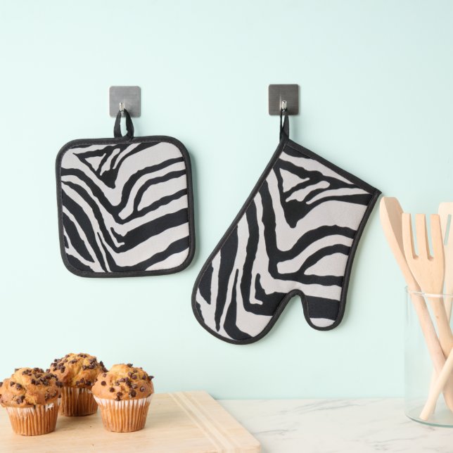 Set De Manoplas Zebra stripe pattern (Insitu (colgante))